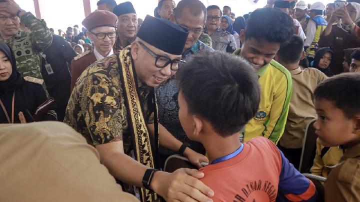 Gubernur Lampung, Rahmat Mirzani Djausal Hadiri Open House Sekolah Rakyat Terintegrasi 3 Provinsi Lampung di Kotabaru